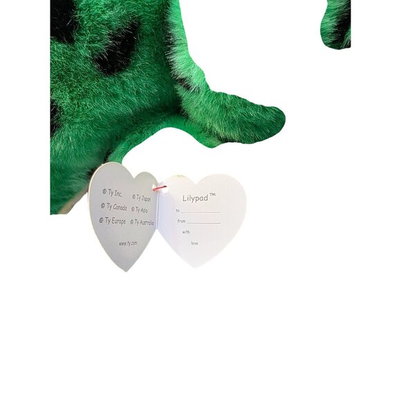 Ty Classic Large Lilypad Green Frog Plush Stuffed Animal - Picture 9 of 10